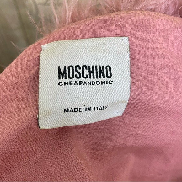 Moschino Cheap and Chic Pink Feather Jacket - Picture 8 of 14